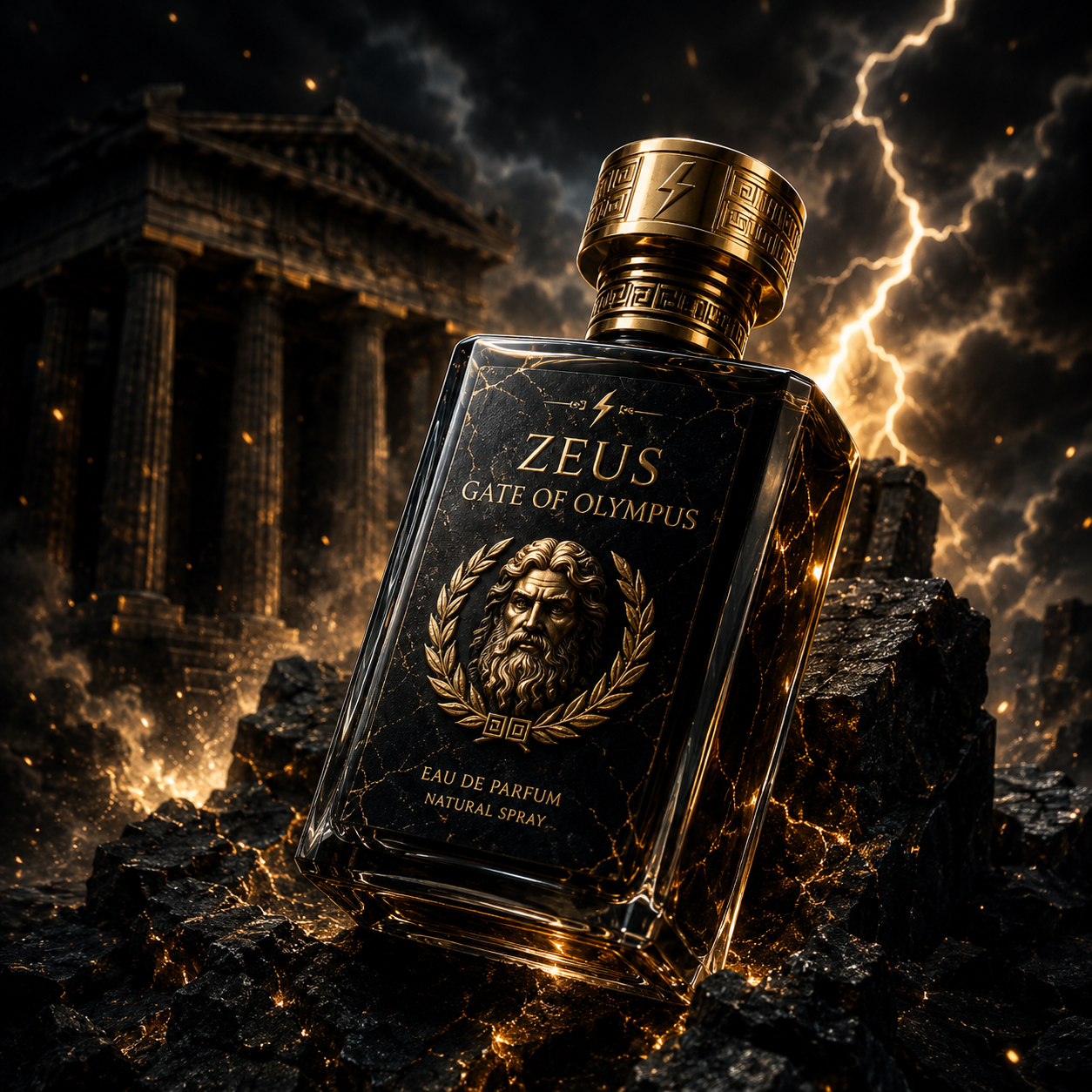 Mockup KANGBET Mythology Perfume luxury dark